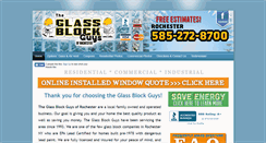 Desktop Screenshot of glassblockguysofrochester.com